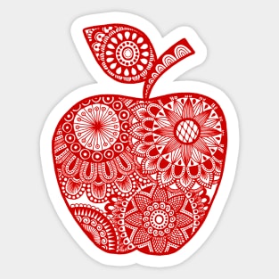 Red Apple Sticker